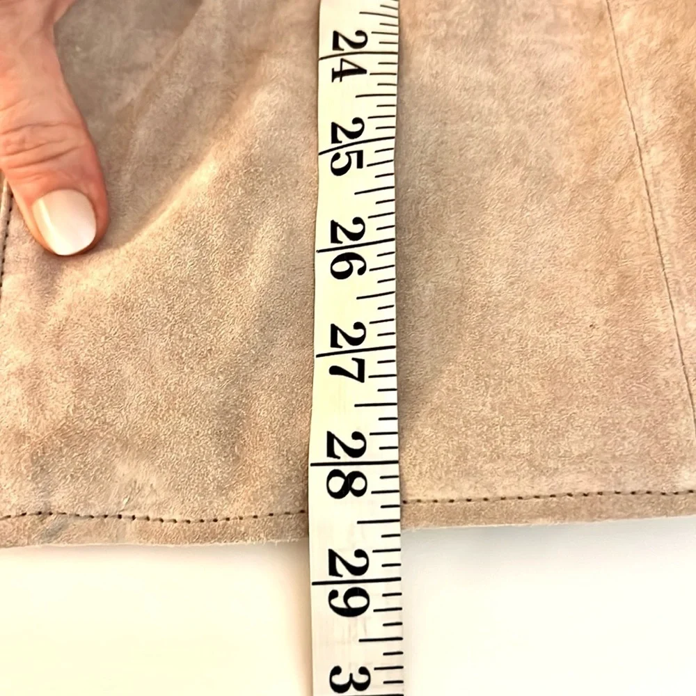 VTG Randolph Duke Genuine Suede Embroidered Western Jacket Leather Coat SIZE 12